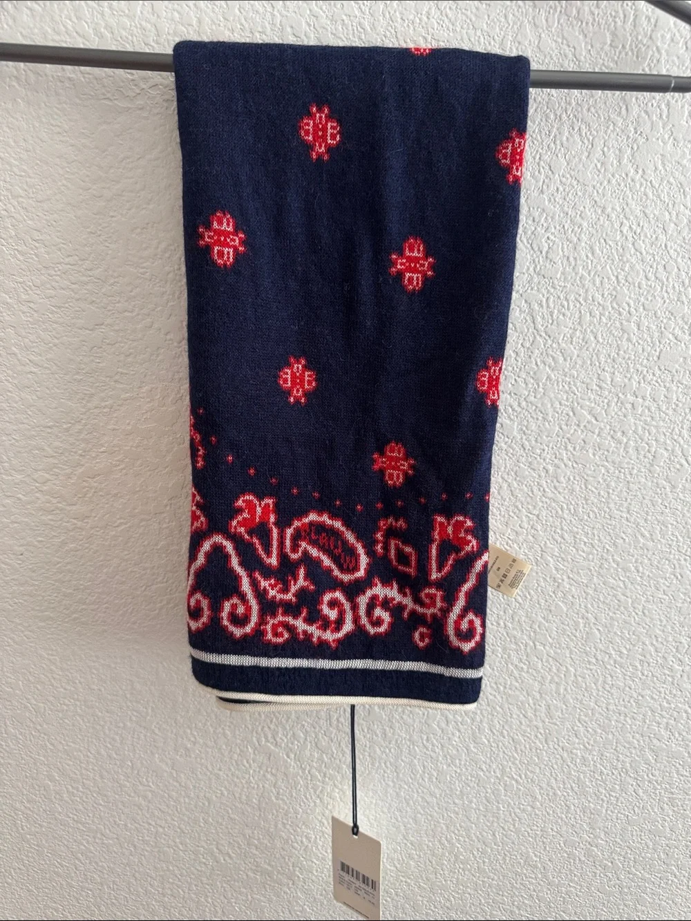 Women’s Navy Blue & Red Scarf - Scotch & Soda